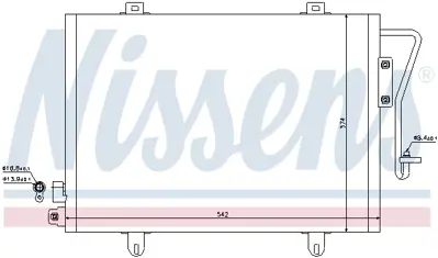 NISSENS 94279 Klıma Radyatoru 7700414103