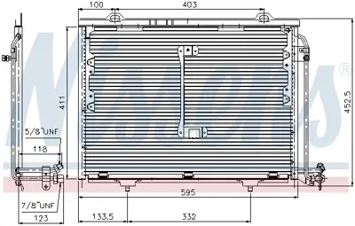 NISSENS 94284 Klıma Radyatoru C-Class W202 93>00 S202 96>01 A2028300870