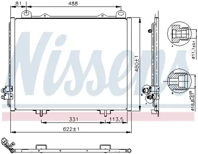 NISSENS 94285 Klıma Radyatoru E-Class W210 96>02 S210 96>03 A2108300570
