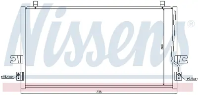 NISSENS 94297 Klıma Radyatoru 921101L020