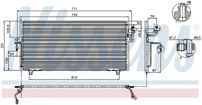 NISSENS 94299 Klıma Radyatoru 921109F515