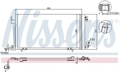 NISSENS 94321 Klıma Radyatoru 6455W2 9646061880