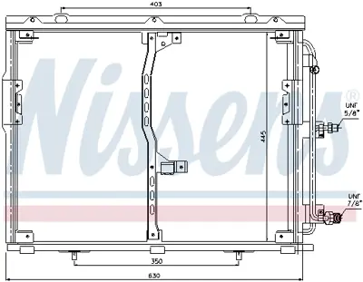 NISSENS 94330 Klıma Radyatoru S-Class W140 91>98 C140 92>99 A1408300870