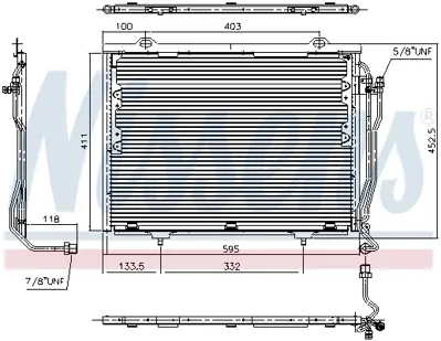NISSENS 94376 Klıma Radyatoru W202 97>00 S202 98>01 W210 99>02 A2028301070