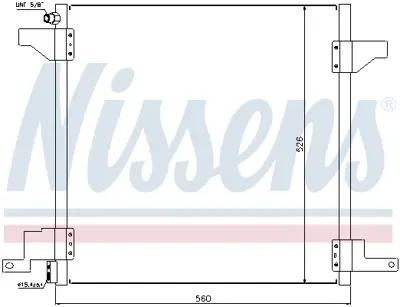 NISSENS 94390 Klıma Radyatoru A1638300070