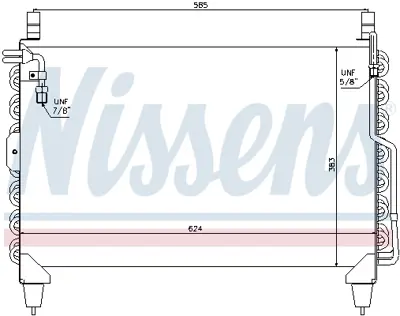 NISSENS 94398 Klıma Radyatoru S-Class W126 79>85 A1268301470