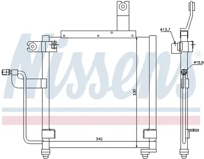 NISSENS 94423 Klıma Radyatoru D2Y16148ZB