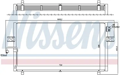 NISSENS 94499 Klıma Radyatoru 921104L915