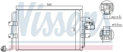 NISSENS 94522 Klıma Radyatoru 1C0820413G