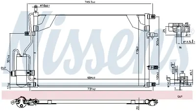 NISSENS 94525 Klıma Radyatoru Volvo S60 I (384) 2.0 T 00>10 S80 I (184) 2.0 T 00>10 V70 Iı (285) 2.4 D 05>08 Xc70  9171651