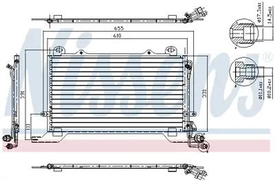 NISSENS 94567 Klıma Radyatoru E-Class W210 96>02 S210 96>03 A2108300470