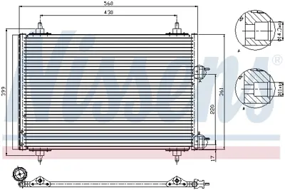 NISSENS 94570 Klıma Radyatoru 9638574080