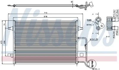 NISSENS 94592 Klıma Radyatoru Passat 1.9 Tdı Superb 1.8t 1.9 2.0 2.5tdı 02>08 3B0260403