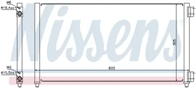NISSENS 94633 Klıma Radyatoru 46821270