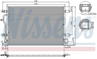 NISSENS 94665 Klıma Radyatoru  A4 A6 1.9 Tdı 00>04 Alz Bfb Avb Bbj 8E0260403D