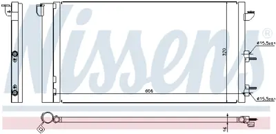 NISSENS 94670 Klıma Radyatoru K46798100