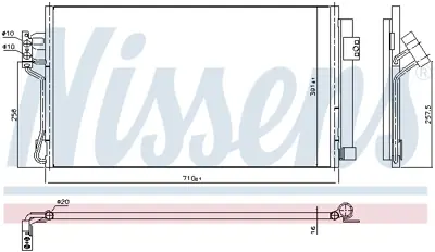 NISSENS 94674 Klıma Radyatoru Vıano W639 03> Vıto W639 03> A6398350700