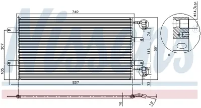 NISSENS 94678 Klıma Radyatoru 91168188