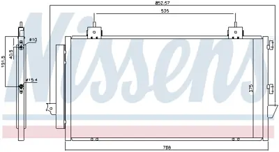 NISSENS 94741 Klıma Radyatoru 8846042090
