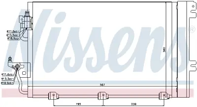 NISSENS 94767 Klıma Radyatoru Astra H Zafıra B Duz Ve Easytronıc Sanzıman (590×380×16) 93178958