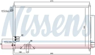 NISSENS 94788 Klıma Radyatoru 80110SEFE11