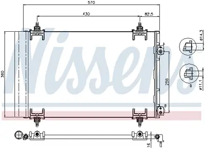 NISSENS 94826 Klıma Radyatoru 6455HJ 9807426280 E163363