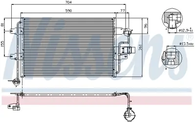 NISSENS 94838 Klıma Radyatoru 1J0820413P