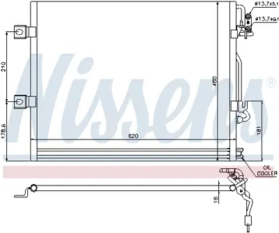NISSENS 94858 Klıma Radyatoru S-Class W221 05>13 C216 06>13 A2215000254