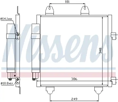 NISSENS 94891 Klıma Radyatoru 884500H020 E163361