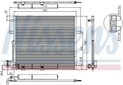 NISSENS 94897 Klıma Radyatoru X164 06>12 W164 05>11 W251 06>12 A2515000054