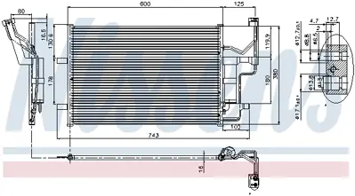NISSENS 94902 Klıma Radyatoru BPYK6148ZA