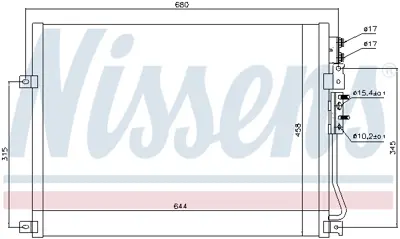 NISSENS 94931 Klıma Radyatoru Jeep Commander Grand Cheroke Iıı (618×456×20) K55116928AB