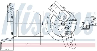 NISSENS 95004 Klıma Tupu Bmw E36 8391313