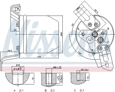 NISSENS 95196 Klıma Kurutucu Bmw E36  8375754