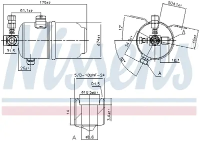 NISSENS 95234 Klıma Tupu Slk-Class R170 96>00 K5098258AA