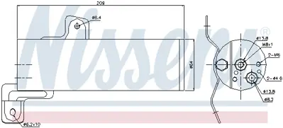 NISSENS 95497 Klıma Tupu S-Class W221 05>13 C216 06>13 A2218300283