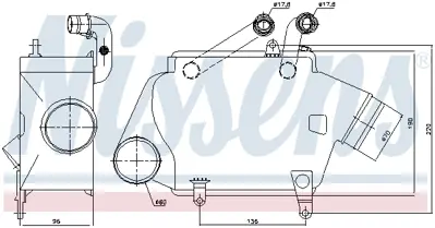 NISSENS 961205 Turbo Radyatoru A2750901814