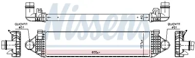 NISSENS 961476 Turbo Radyatoru Volvo S60 Iı (134) 1.5 T3 15>s60 Iı (134) 2.0 D2 15>v40 Hatchback (525, 526) D2 15>  31367277