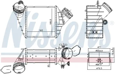 NISSENS 96176 Turbo Radyatoru 1C0145803G