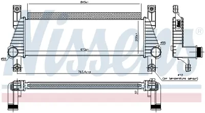 NISSENS 96222 Turbo Radyatoru U20913550F