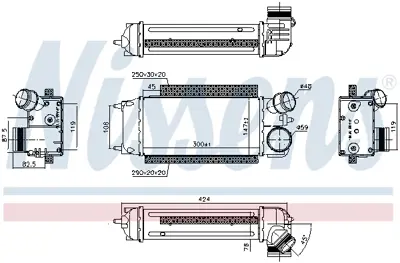 NISSENS 96228 Turbo Radyatoru 8V519L440AF