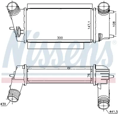 NISSENS 96252 Turbo Radyatoru C1B19L440BA
