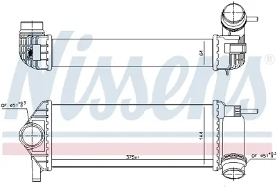 NISSENS 96308 Turbo Radyatoru A4150900114