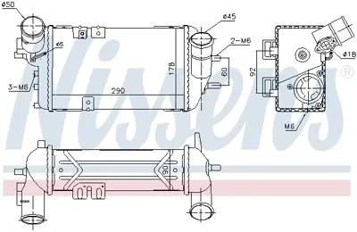 NISSENS 96398 Turbo Radyatoru 282712B760