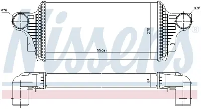 NISSENS 96438 Turbosarj Radyatoru Gl-Class X164 06>09 Ml-Class W164 05>09 A1645000200