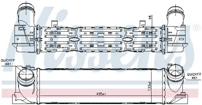 NISSENS 96450 Turbo Radyatoru Bmw F30 F20 N20 N26 7618809