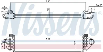 NISSENS 96473 Turbo Radyatoru BV619L440BE