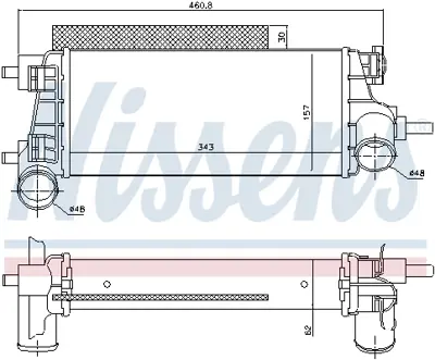 NISSENS 96490 Turbo Radyatoru CV619L440VD
