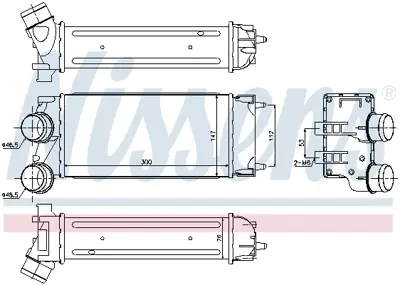 NISSENS 96514 Turbo Radyatoru 9800291280