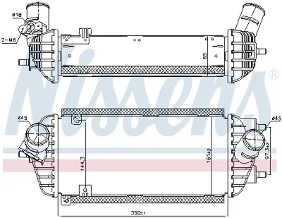 NISSENS 96538 Turbo Radyatoru 282712A800